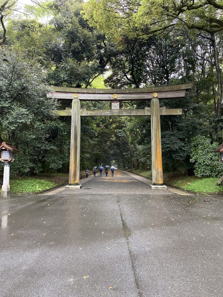 Torii gate of Meiji Jingu