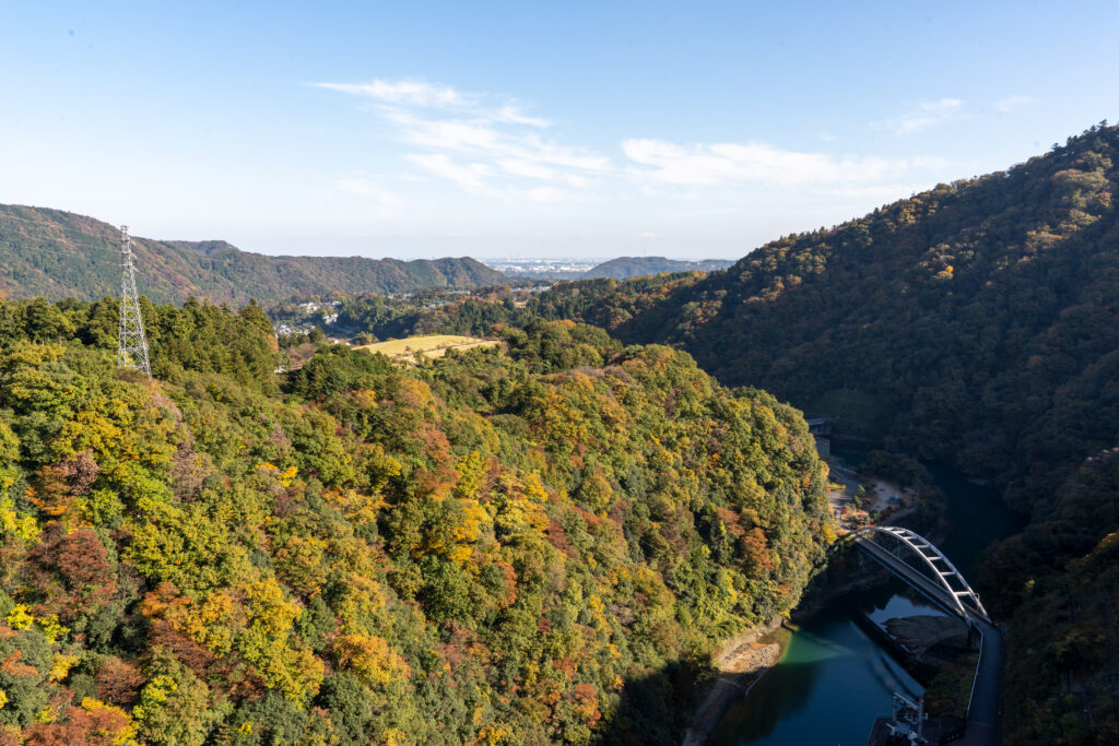View from Miyagase Dam